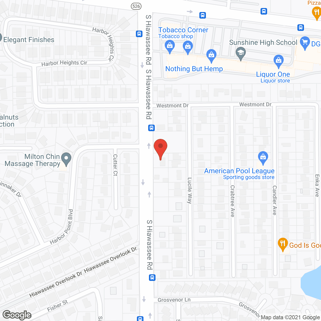 Map of the neighborhood around Sloan Home of Central FL, INC