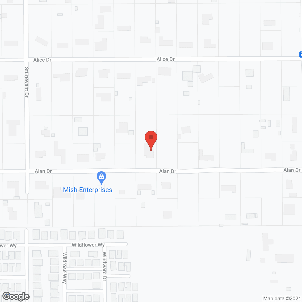Map of the neighborhood around Penngrove Gardens