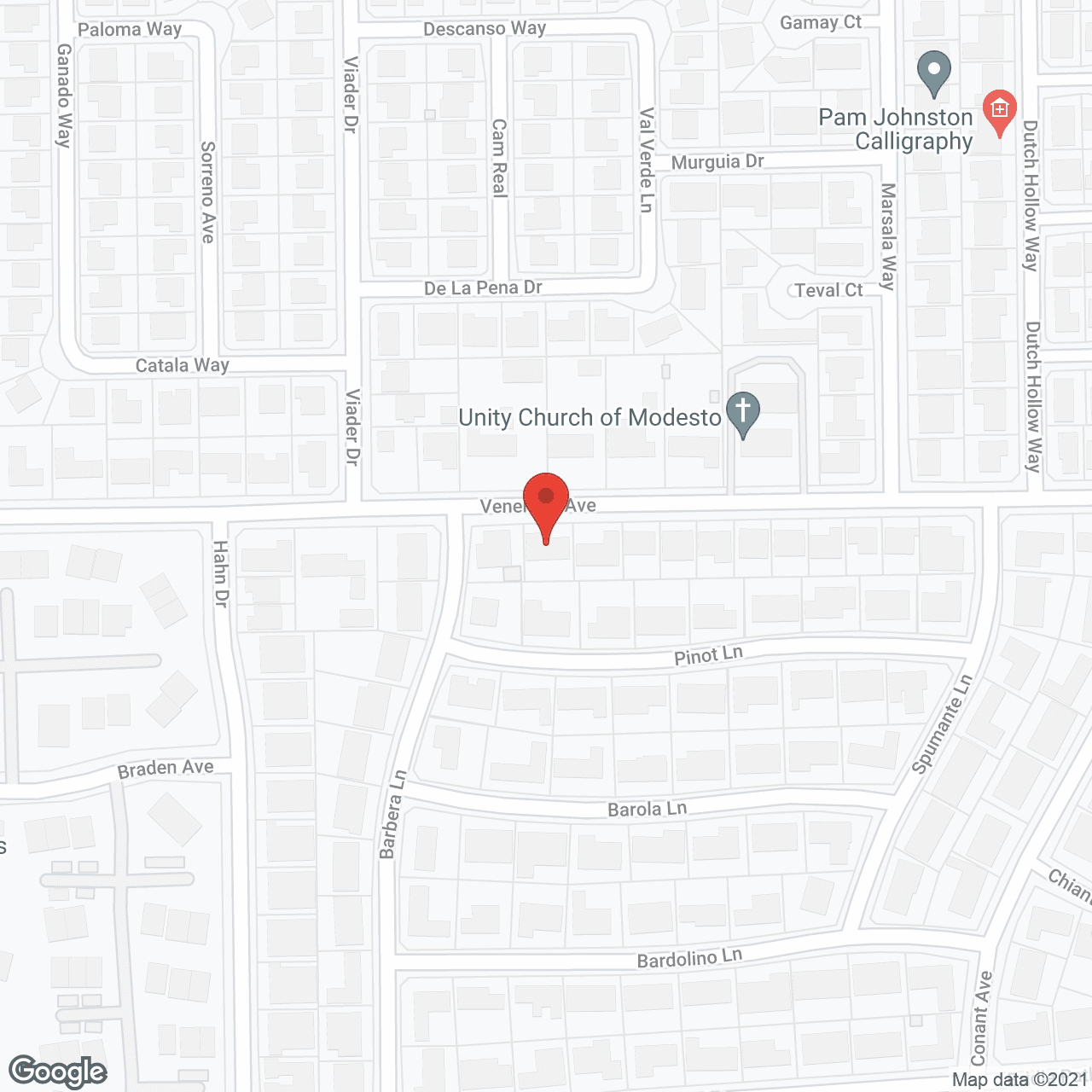 Map of the neighborhood around Veneman Care Home