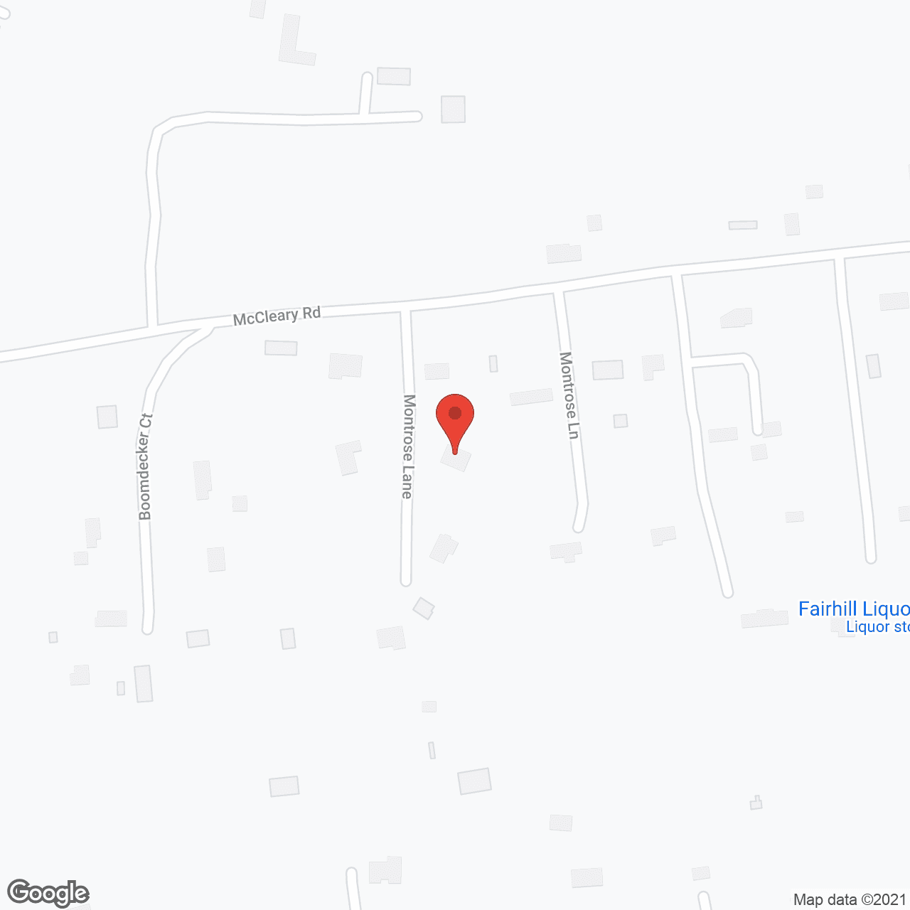 Map of the neighborhood around Fair Hill Assisted Living