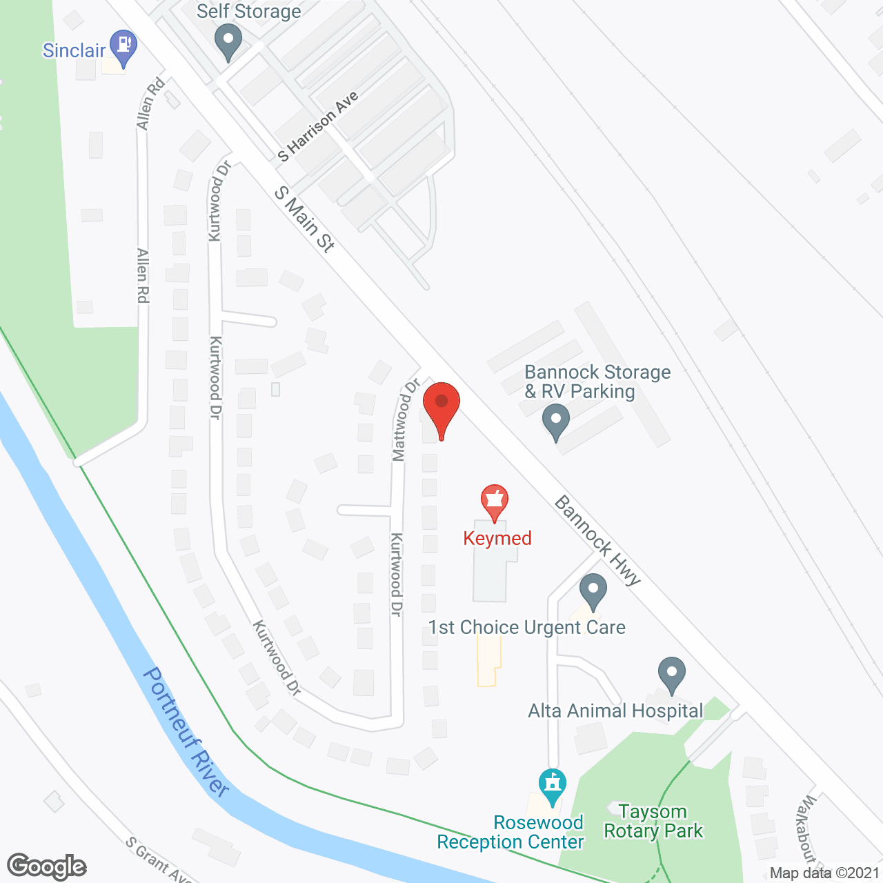 Map of the neighborhood around The Gables of Pocatello Memory Care II