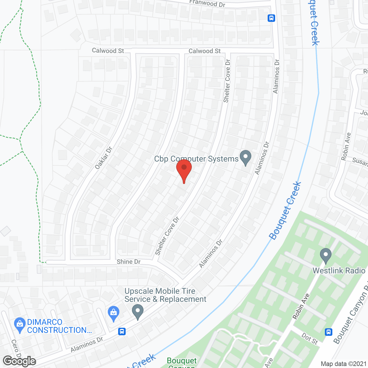 Map of the neighborhood around Humble Haven RCFE