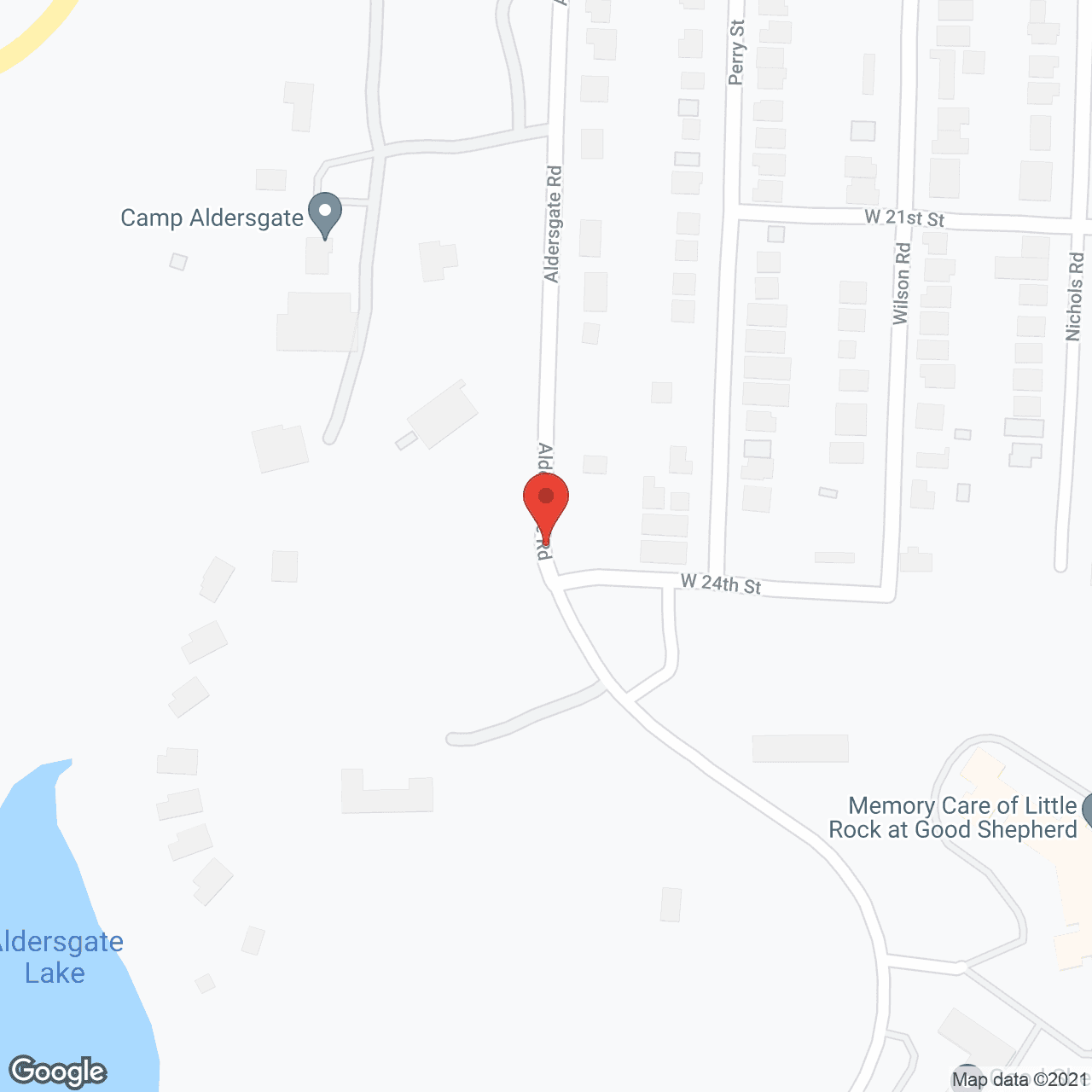 Map of the neighborhood around Chapters Living of Little Rock