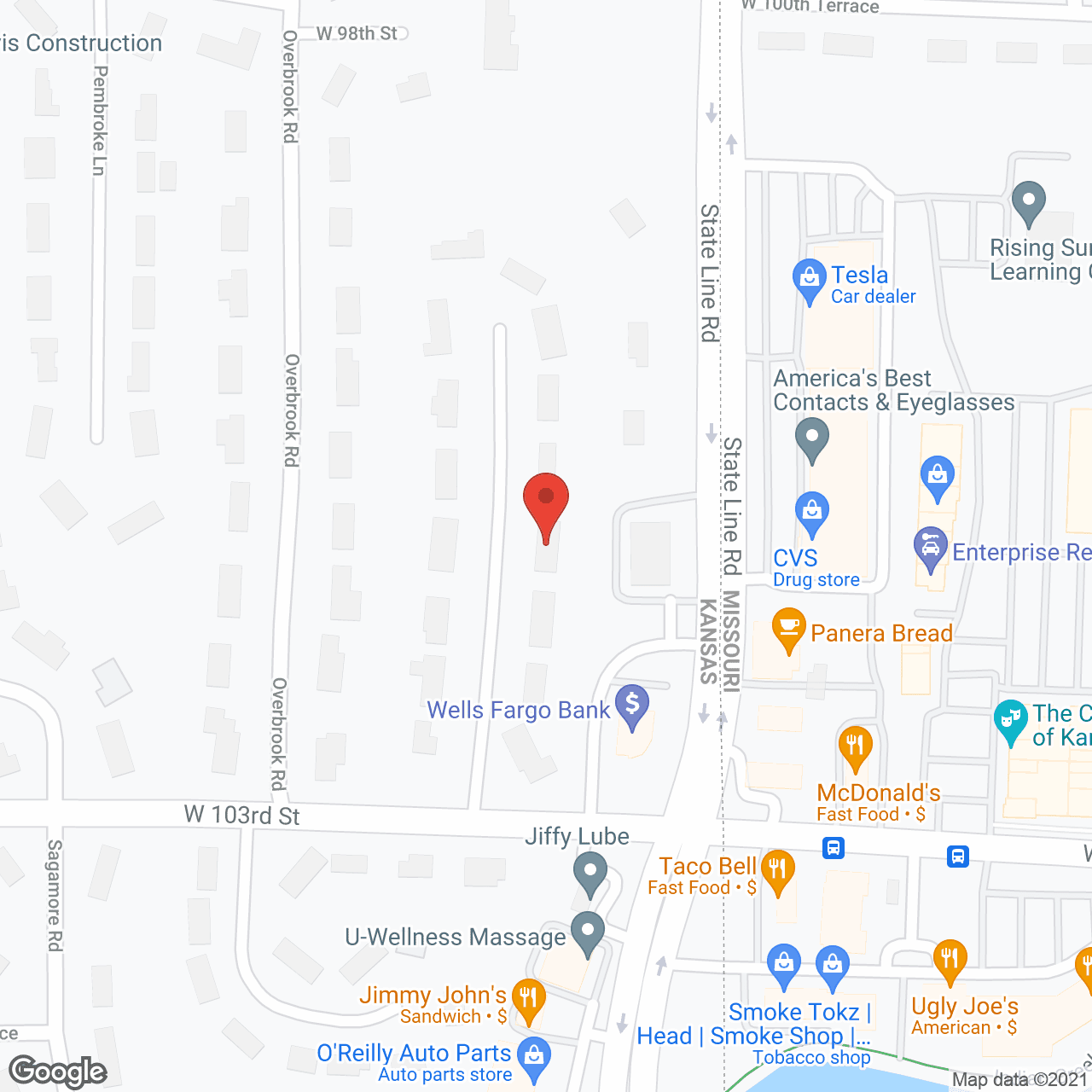 Map of the neighborhood around ComfortCare Homes