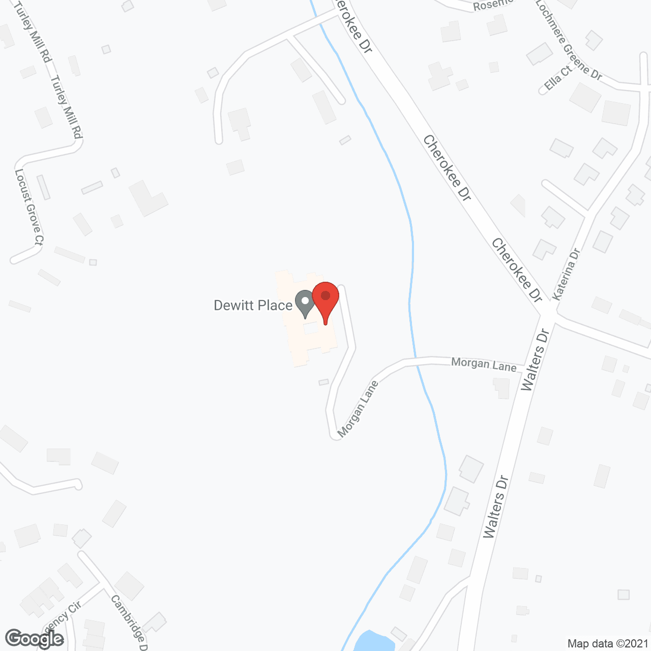 Map of the neighborhood around TerraBella Morristown