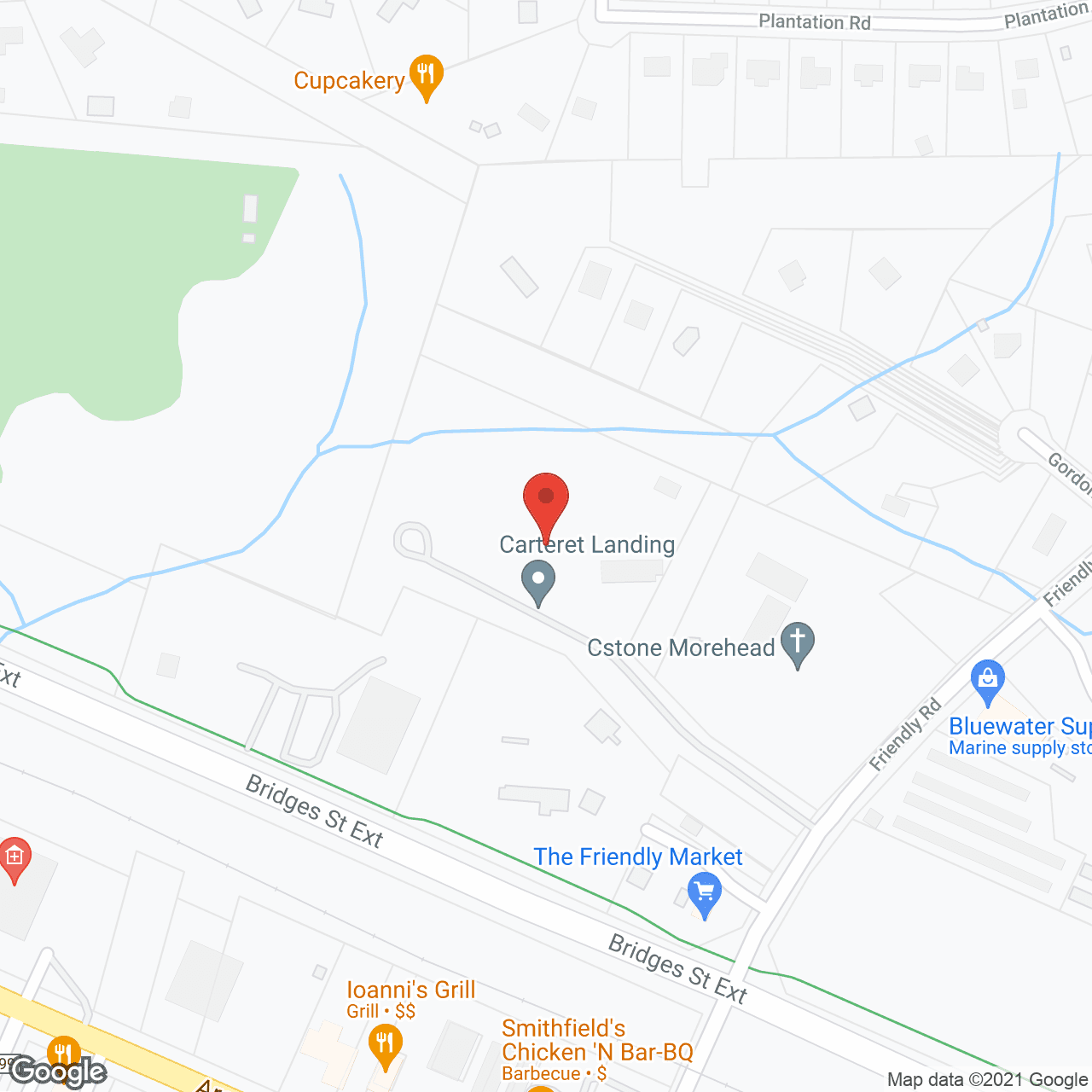 Map of the neighborhood around Carteret Landing Assisted Living and Memory Care