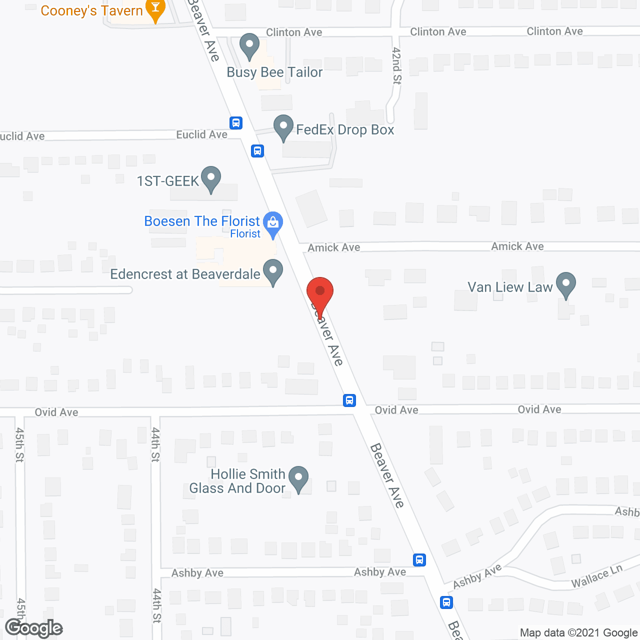 Map of the neighborhood around Edencrest at Beaverdale