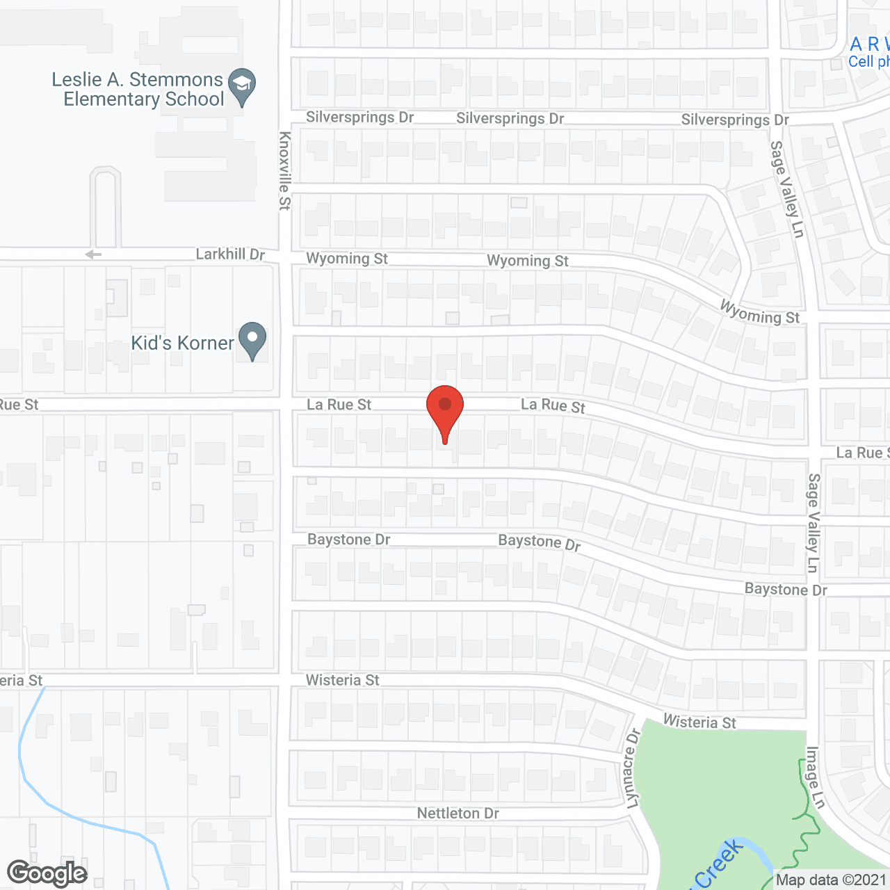 Map of the neighborhood around Albert Assisted Living Facility