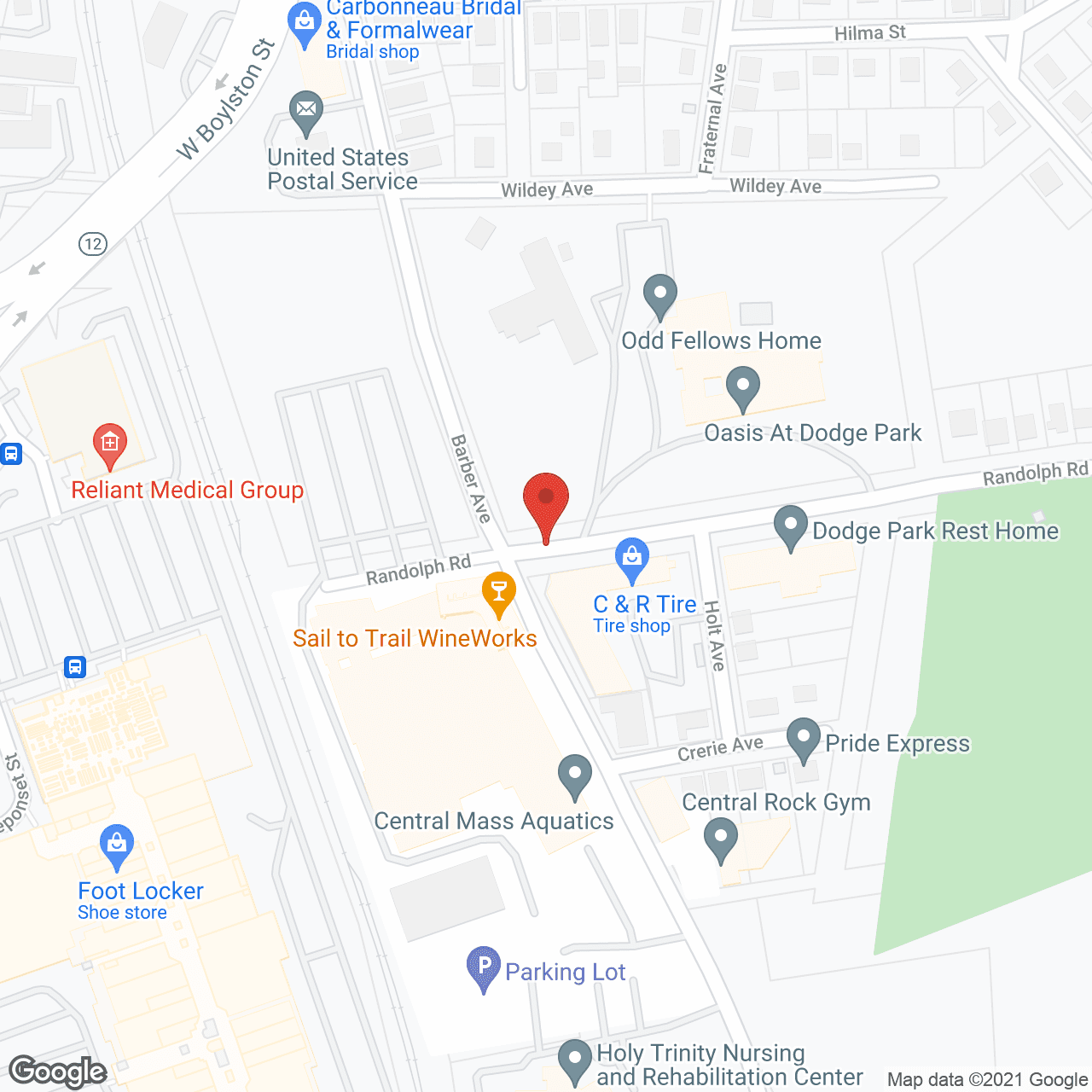Map of the neighborhood around The Oasis at Dodge Park