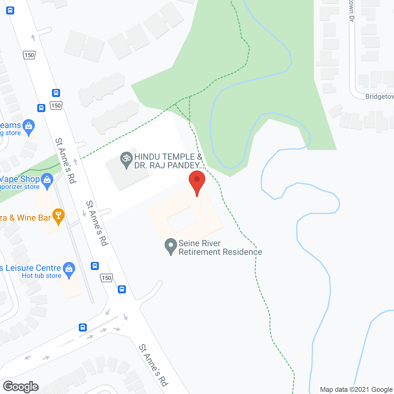 Map of the neighborhood around Seine River Residences