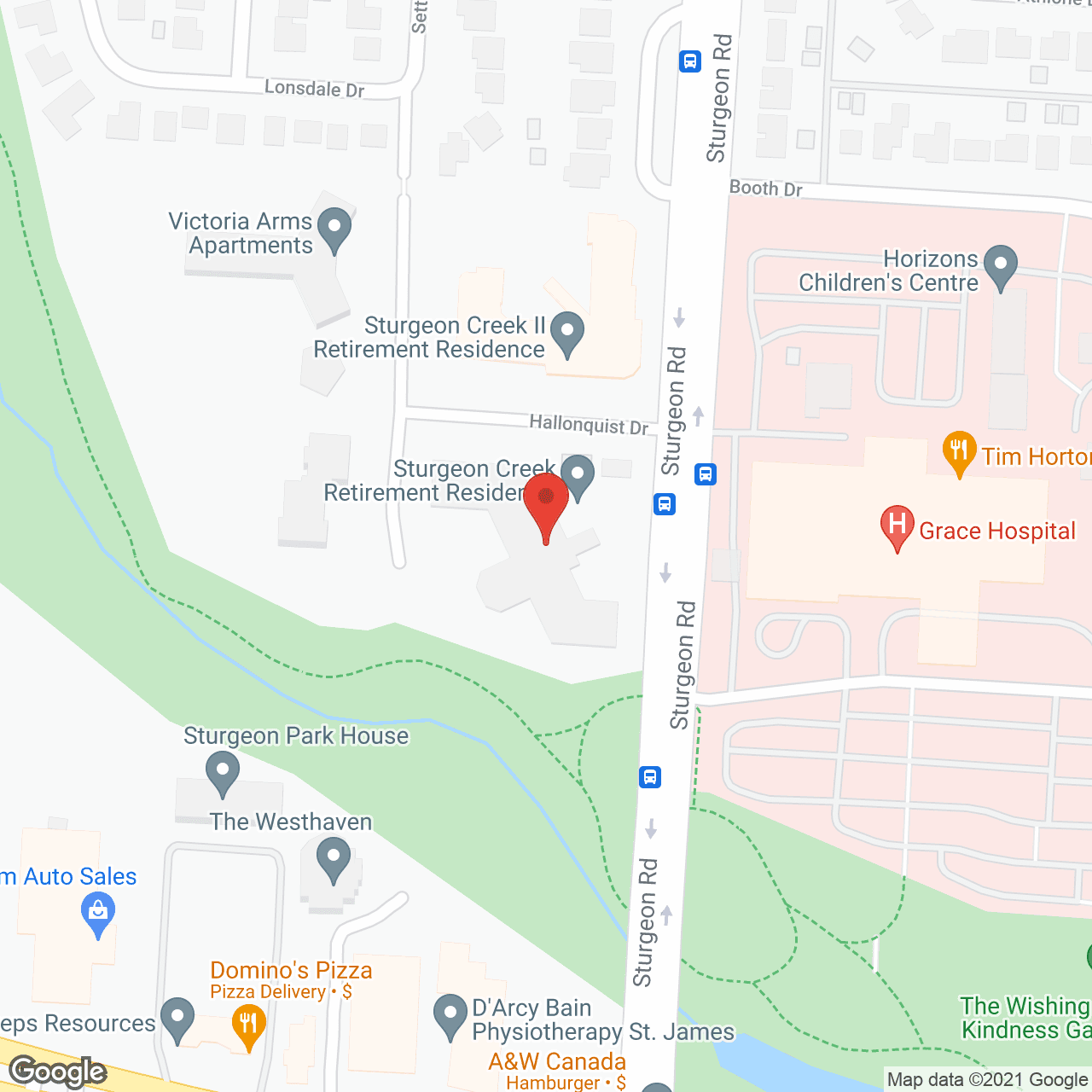 Map of the neighborhood around Sturgeon Creek I