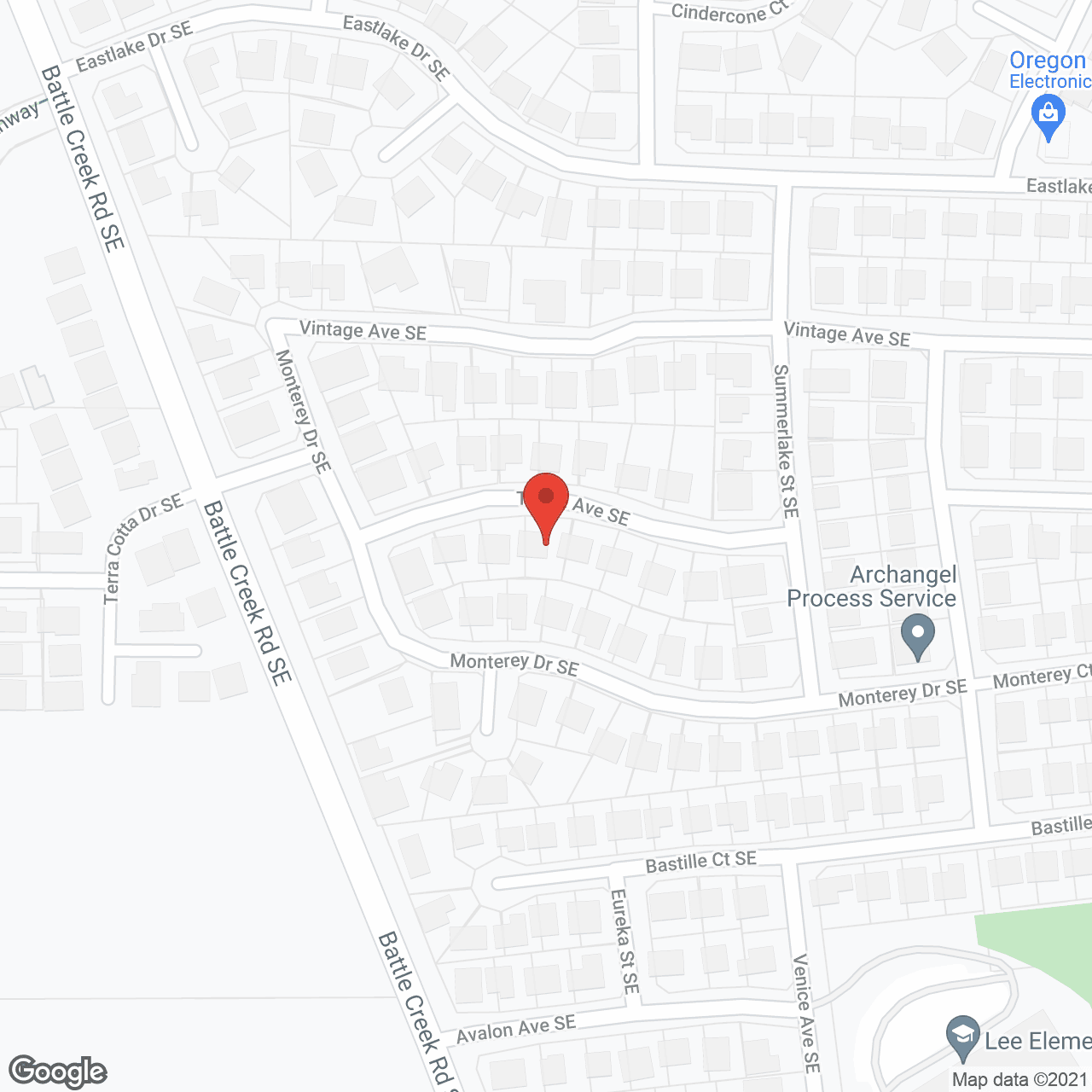 Map of the neighborhood around Felicity Haven Adult Foster Home