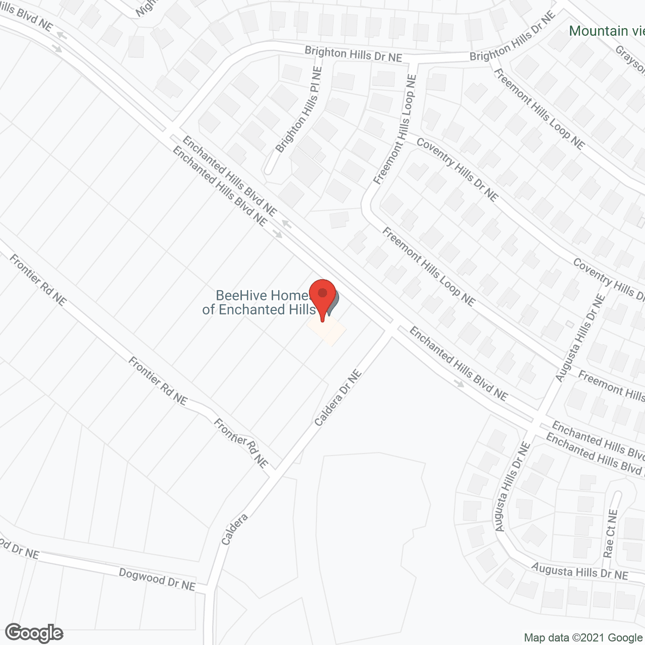 Map of the neighborhood around Beehive Homes of Enchanted Hills