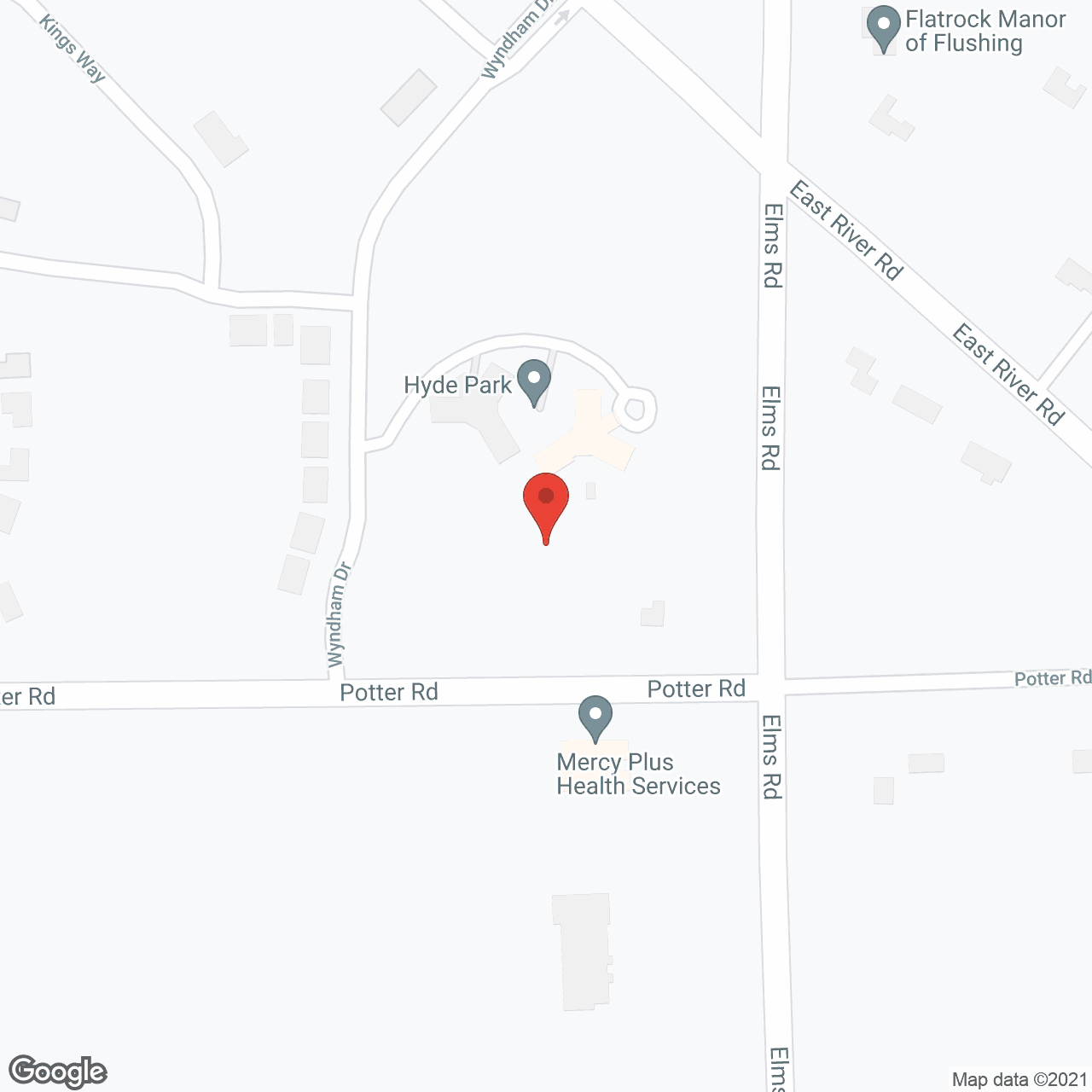 Map of the neighborhood around Hyde Park AL I