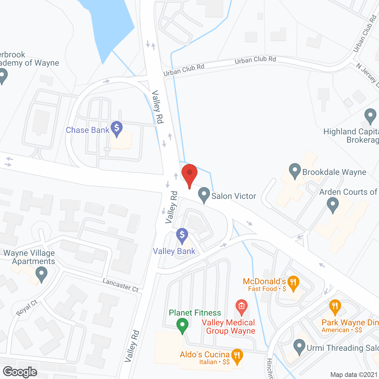 Map of the neighborhood around Brookdale Wayne AL/MC