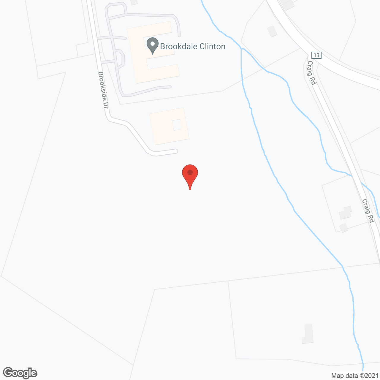 Map of the neighborhood around Brookdale Clinton IL