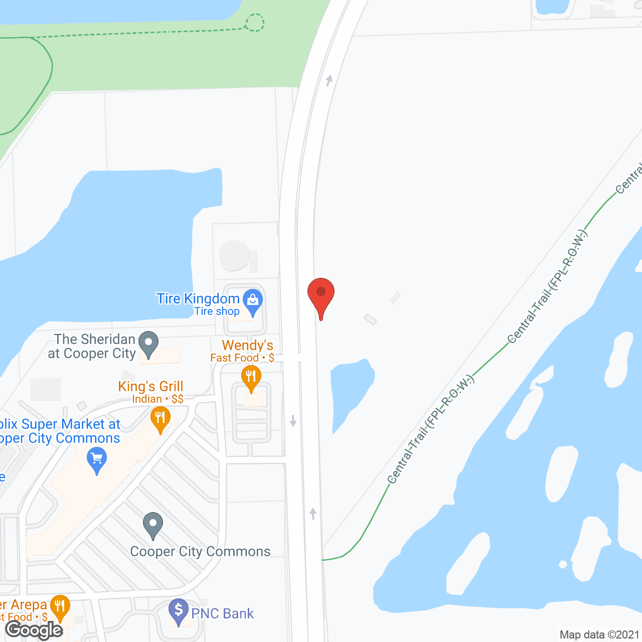 Map of the neighborhood around Arbor Terrace Cooper City