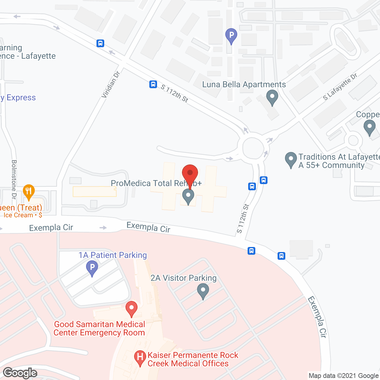 Map of the neighborhood around Genesis Senior Living of Lafayette