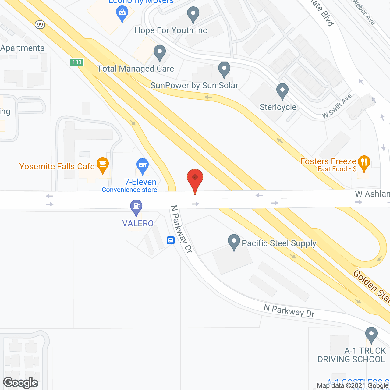 Map of the neighborhood around Paintbrush Assisted Living and Memory Support