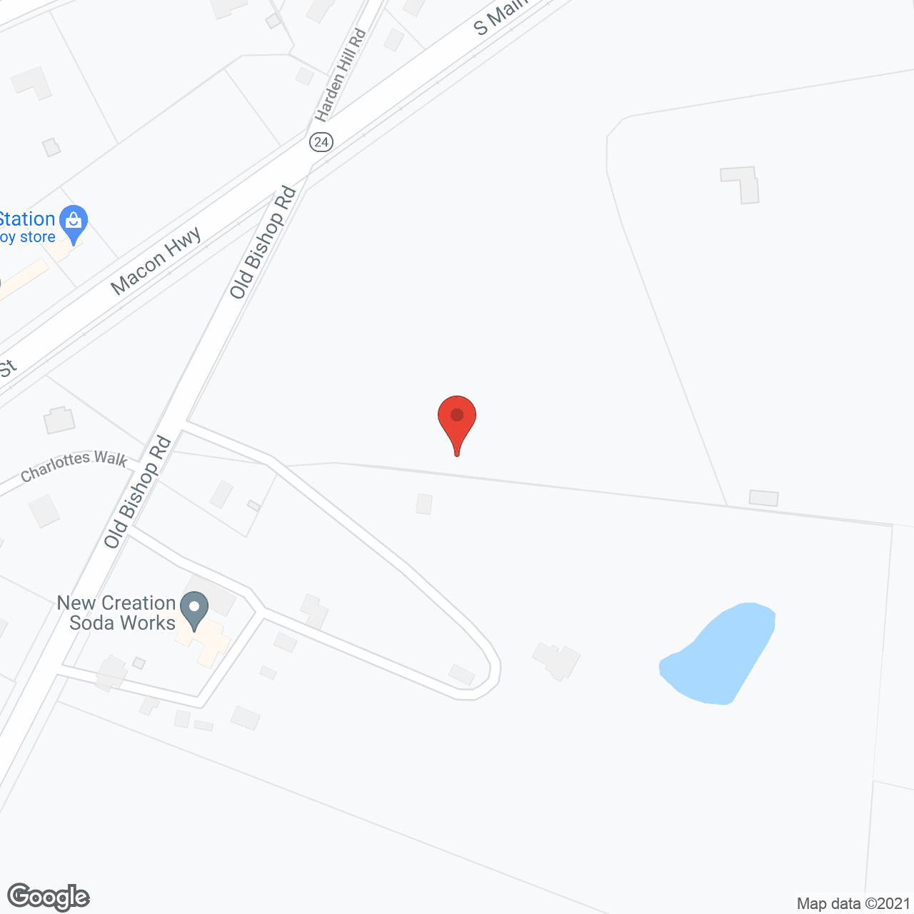 Map of the neighborhood around Legacy Village of Athens