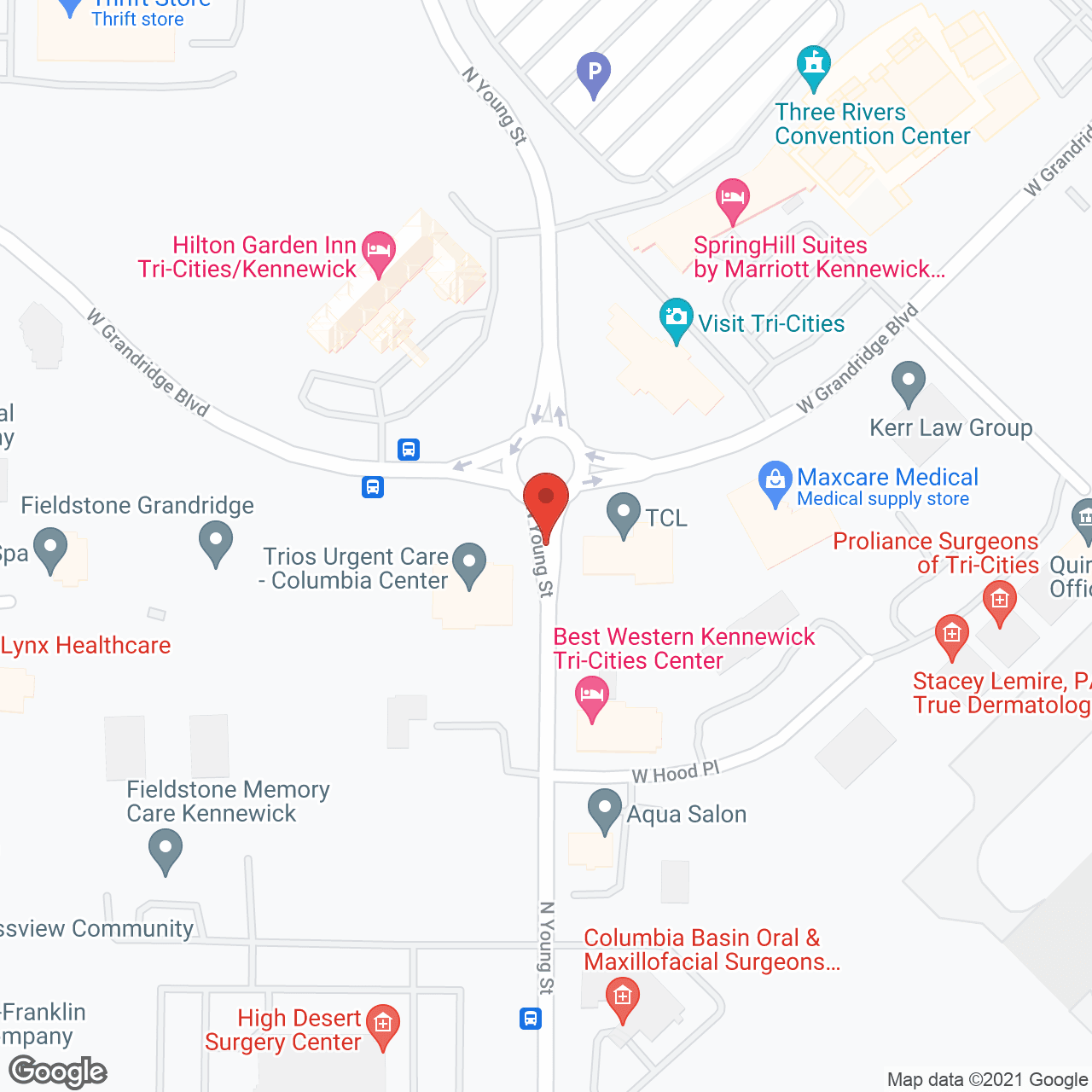 Map of the neighborhood around Ciel Senior Living of Tri-Cities Memory Care