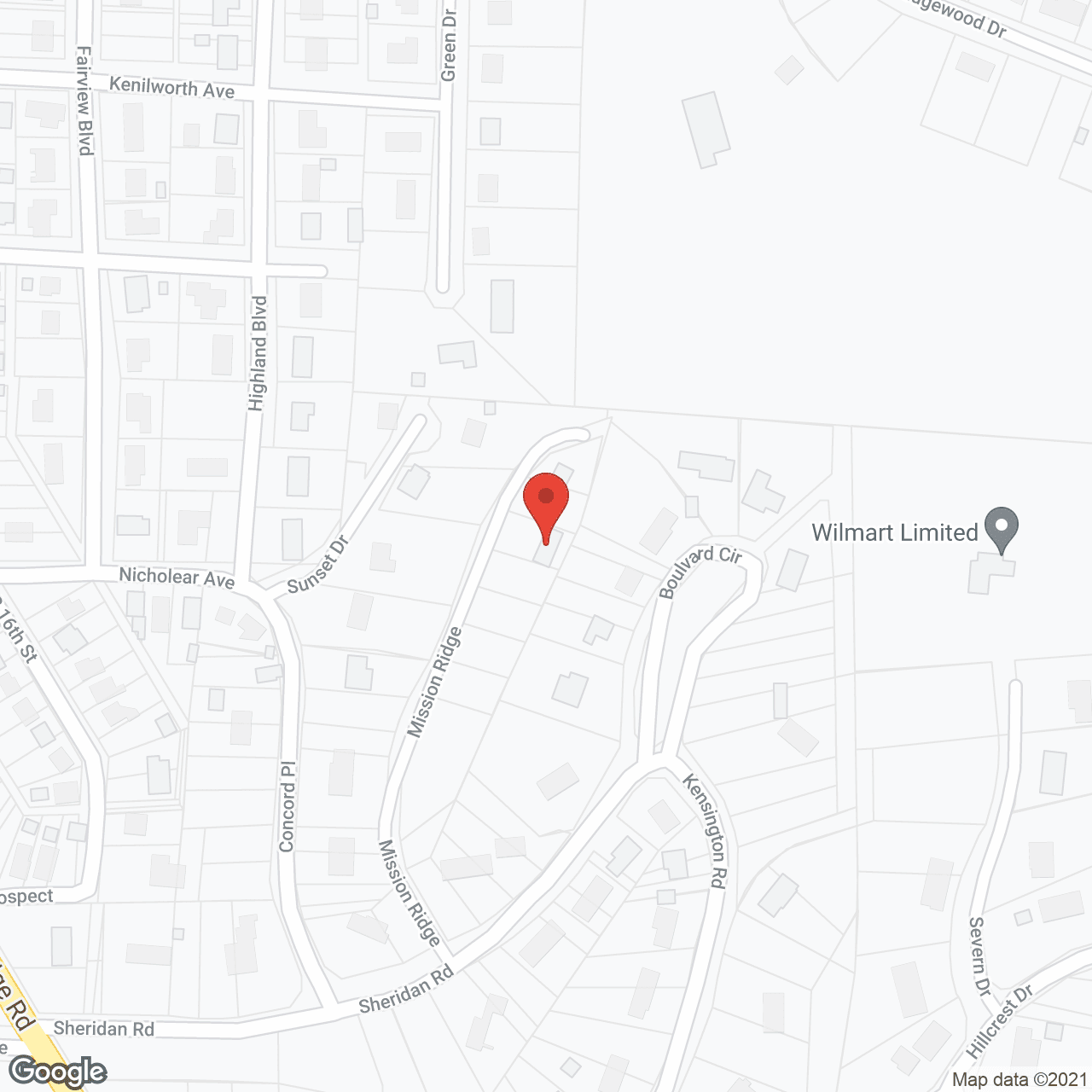 Map of the neighborhood around Juanita Potts Family Home