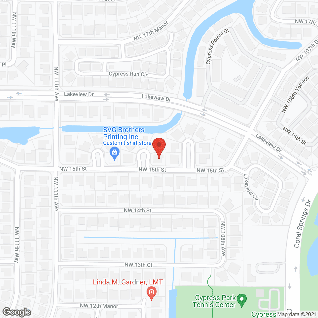 Map of the neighborhood around Golden Retreat At Coral Springs