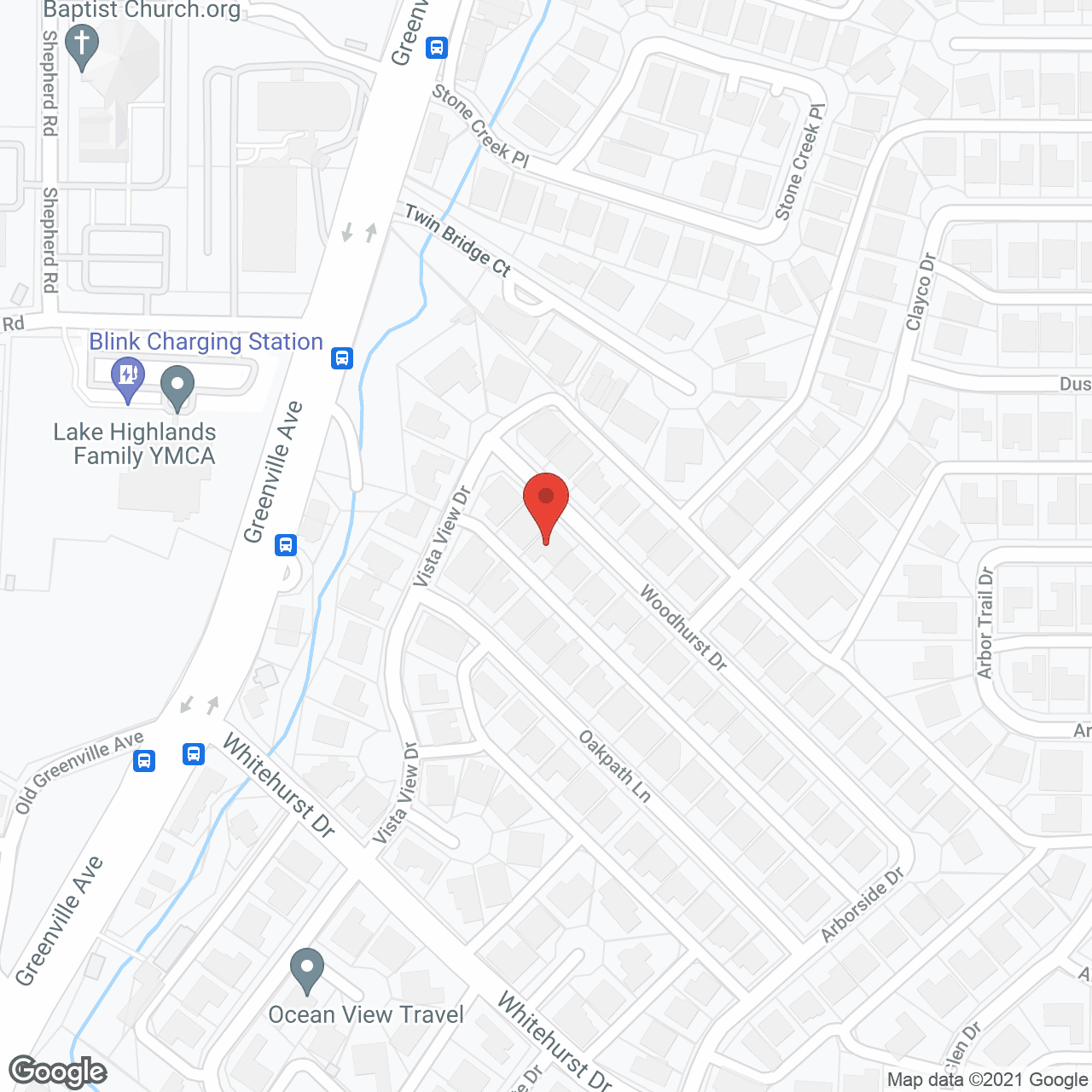 Map of the neighborhood around The Jackson Place II