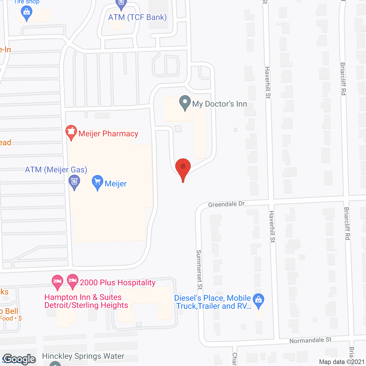 Map of the neighborhood around My Doctor's Inn