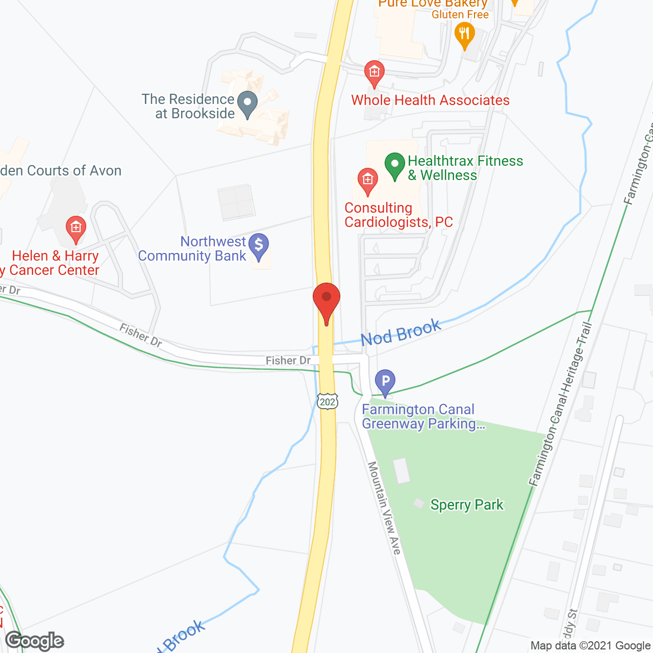 Map of the neighborhood around The Residence at Brookside