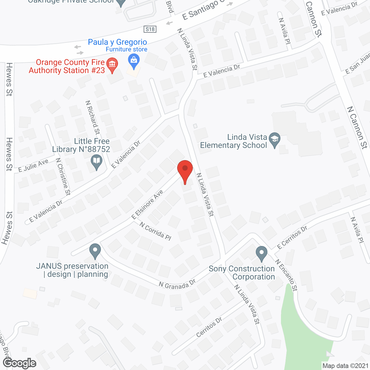 Map of the neighborhood around Genesis Elderly Care II