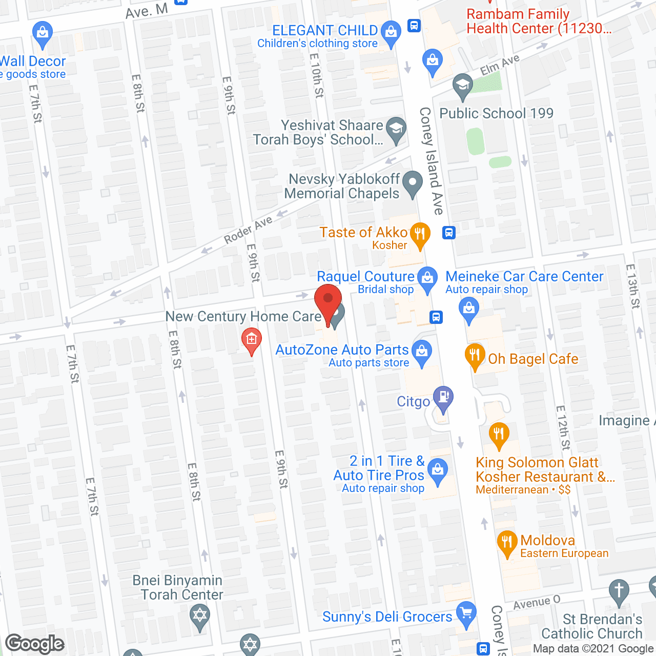 Map of the neighborhood around Ateret Avot