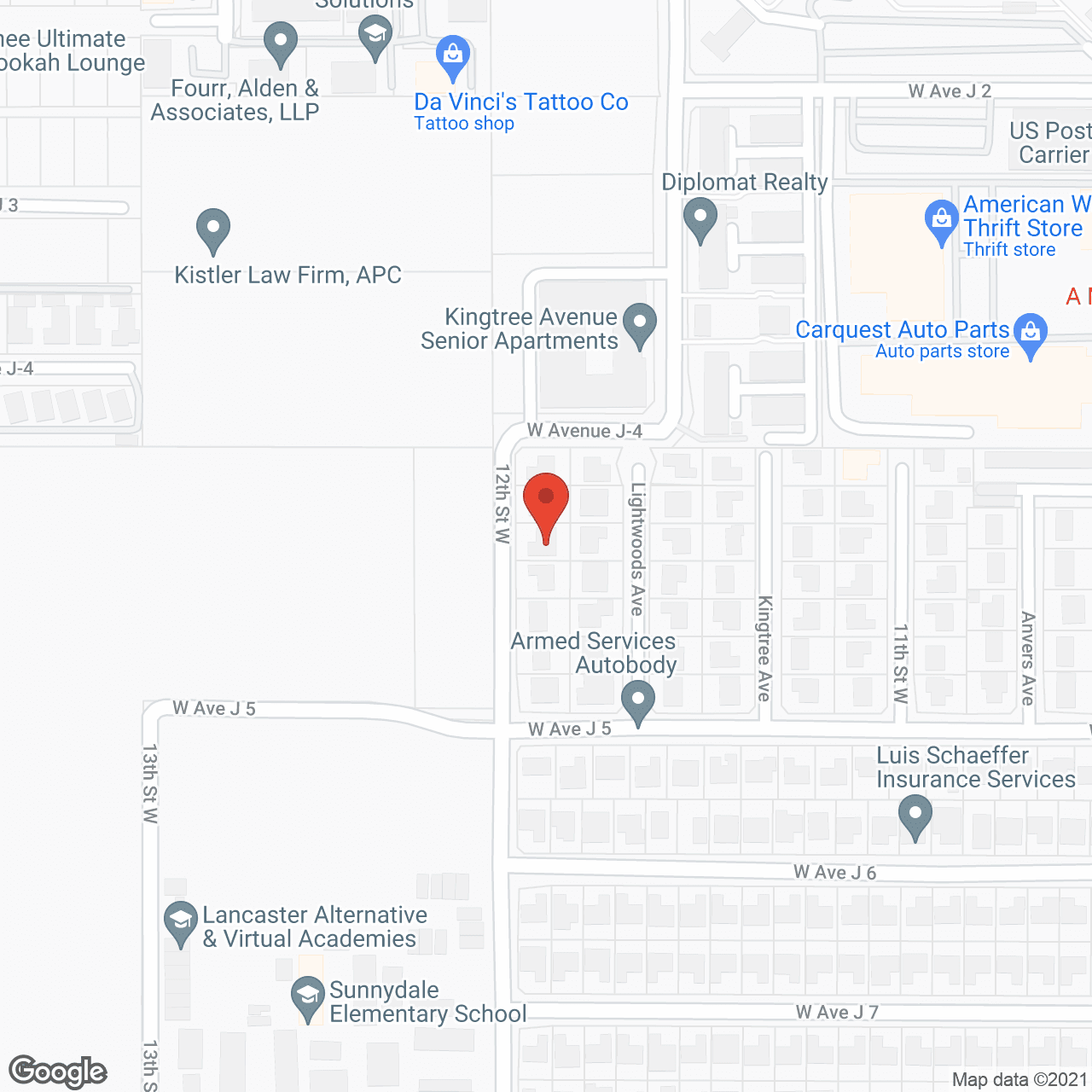 Map of the neighborhood around Excellent Home Care