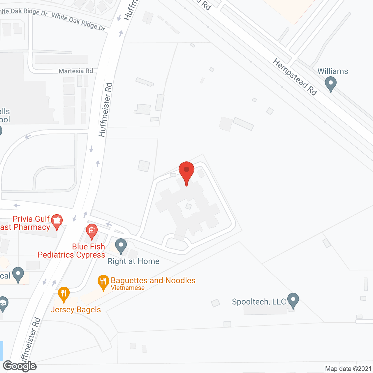 Map of the neighborhood around Grace Care Cypress