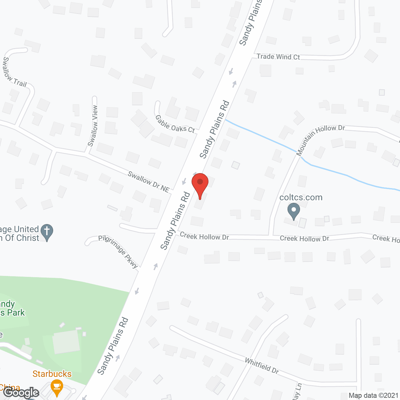 Map of the neighborhood around Trinity Care Home of Marietta II