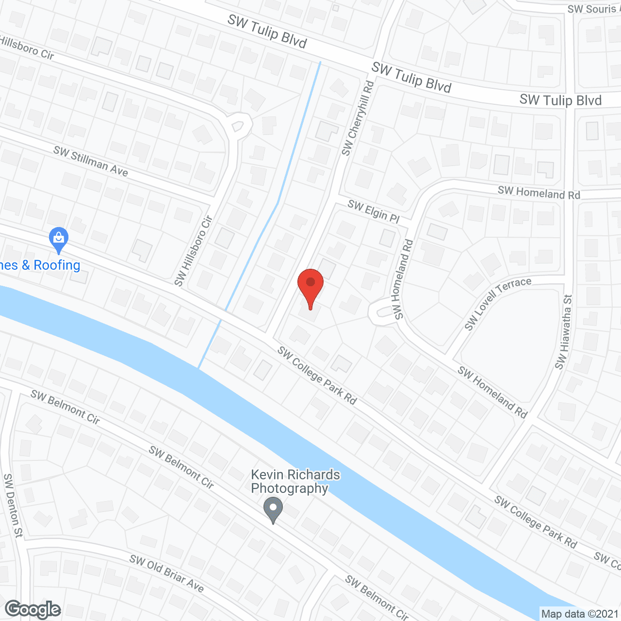 Map of the neighborhood around Carter, Sislyn