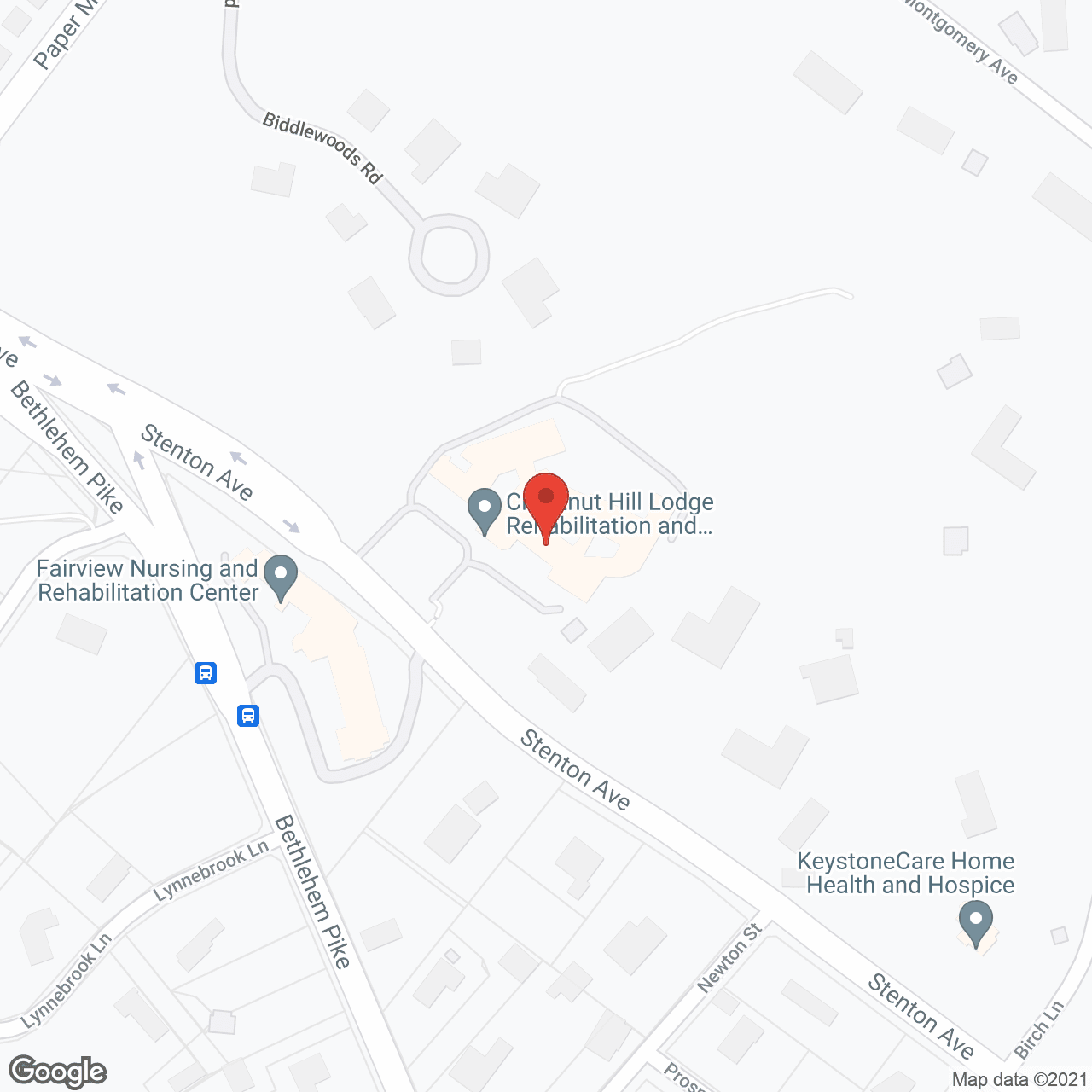Map of the neighborhood around Integrated Health Svc