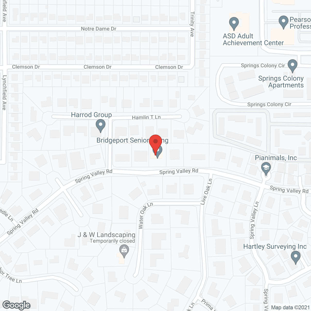 Map of the neighborhood around Bridgeport Senior Living - Port Springs