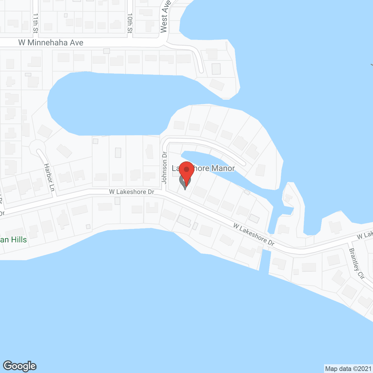 Map of the neighborhood around Lakeshore Manor LLC