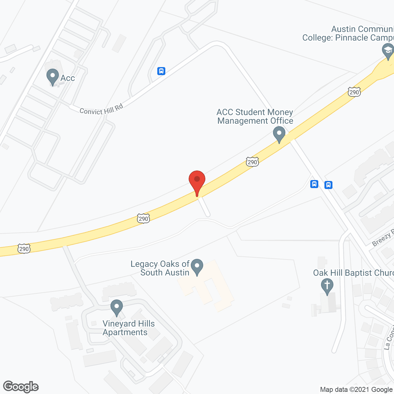 Map of the neighborhood around Sodalis Oak Hill