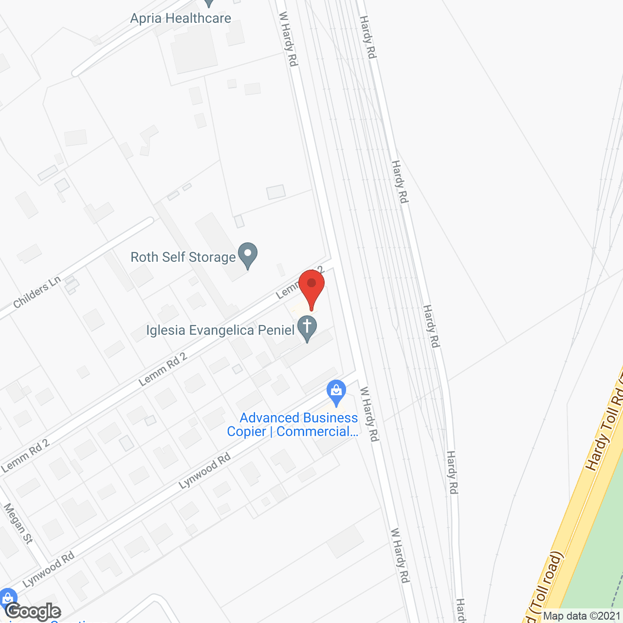 Map of the neighborhood around HomeBridge Care