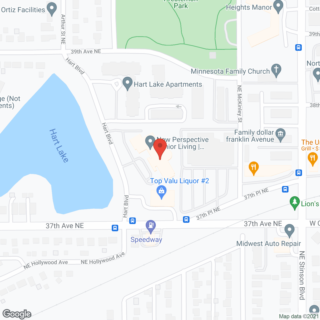Map of the neighborhood around New Perspective Columbia Heights