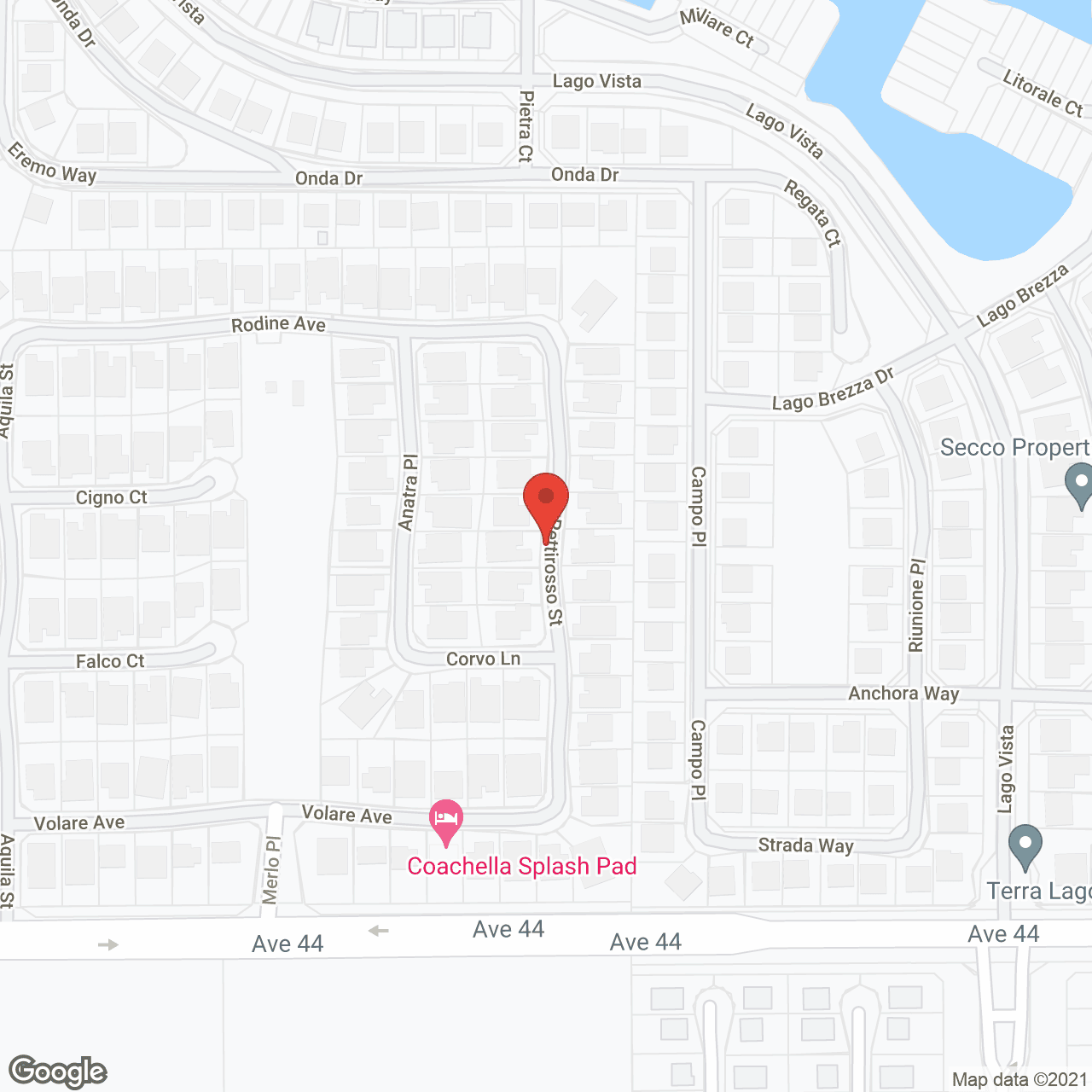 Map of the neighborhood around Desert Cottage III