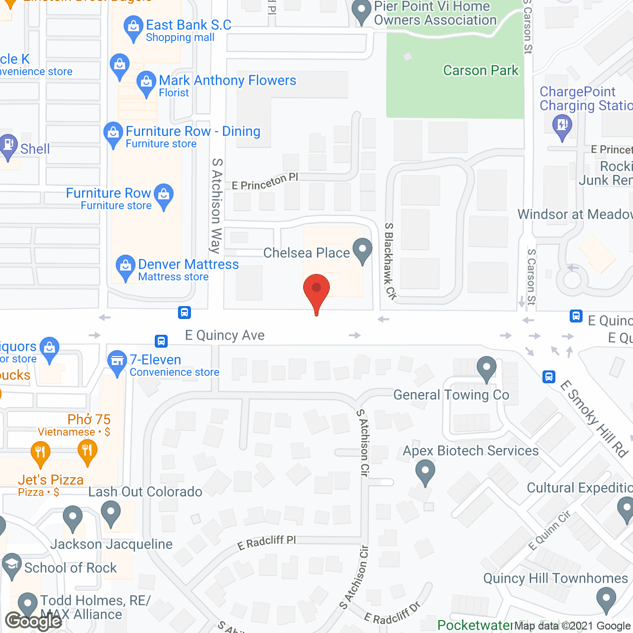 Map of the neighborhood around Chelsea Place Memory Care
