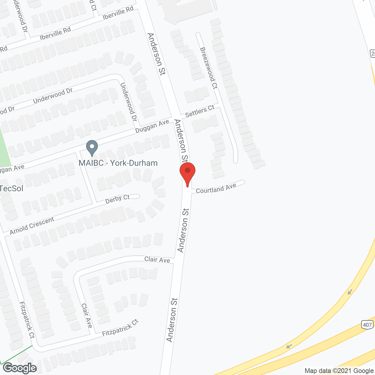 Map of the neighborhood around Court at Brooklin