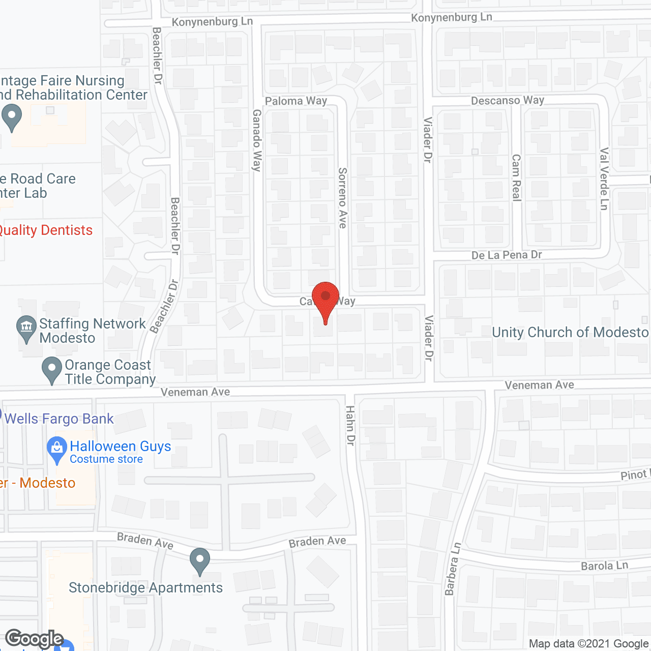 Map of the neighborhood around A Place Called Home