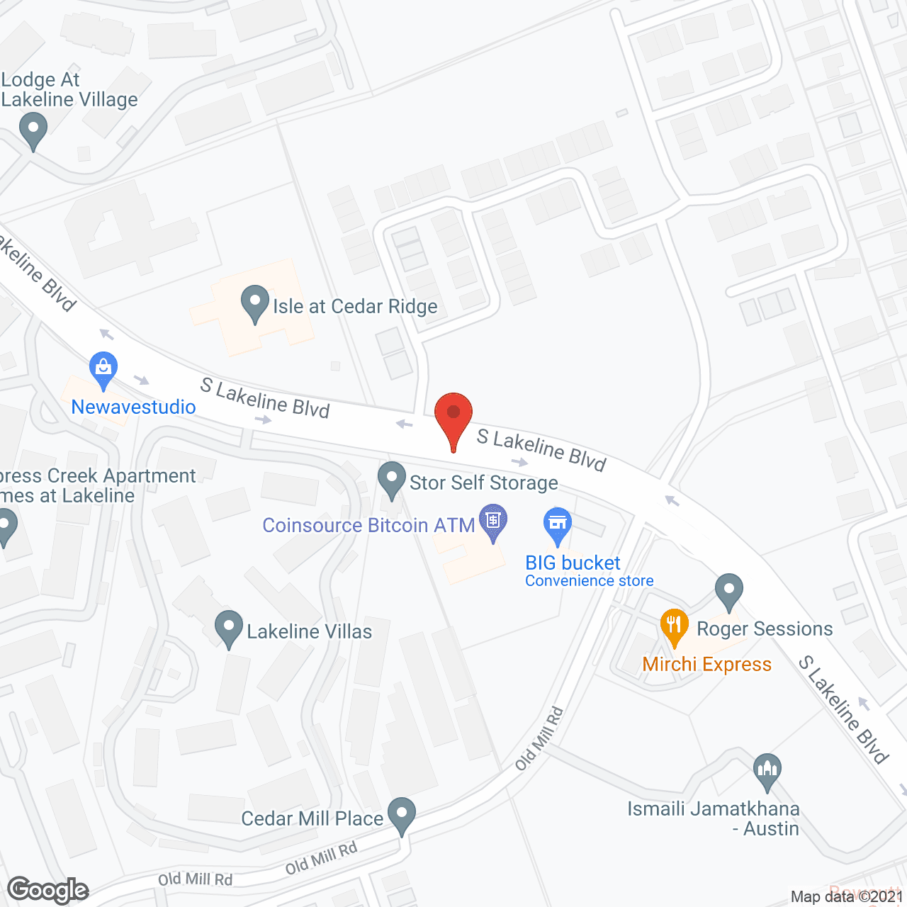 Map of the neighborhood around Avalon Memory Care - Cedar Park