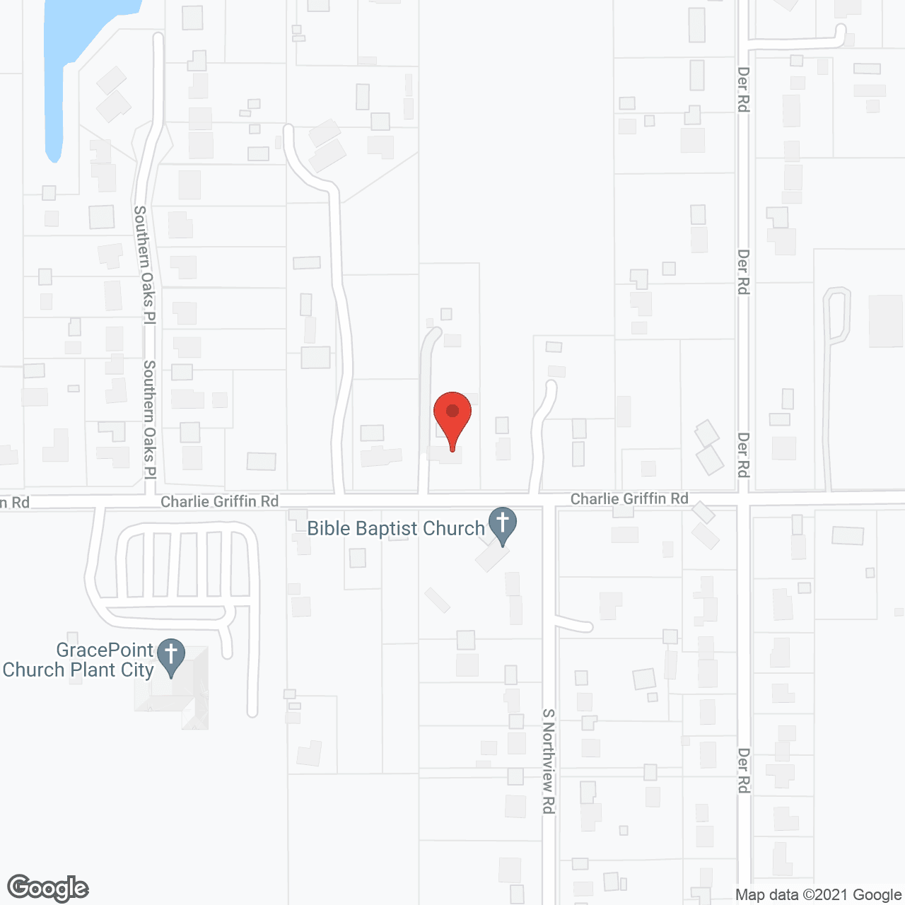 Map of the neighborhood around Azalea Oaks Place