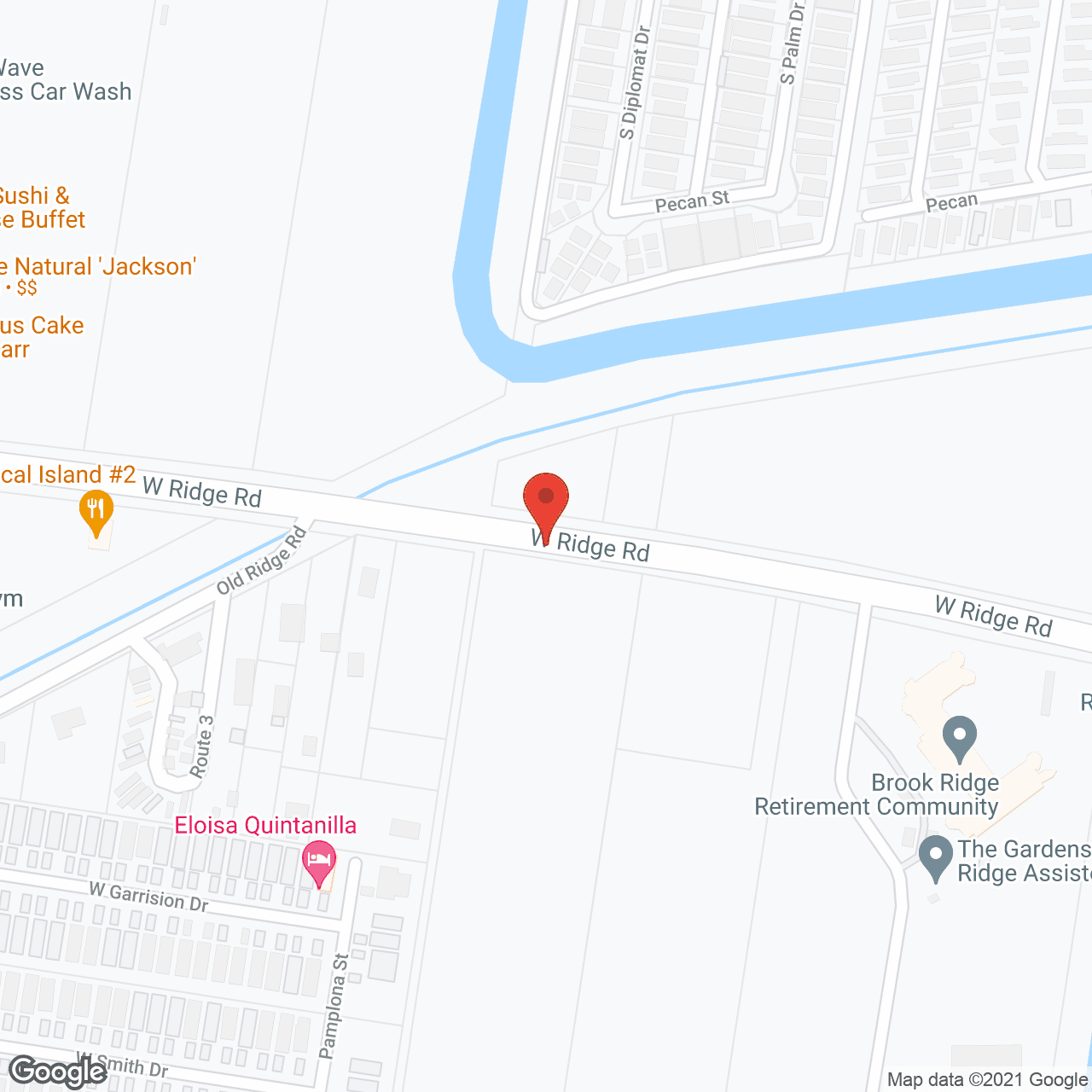 Map of the neighborhood around The Gardens at Brook Ridge Assisted Living and Memory Care