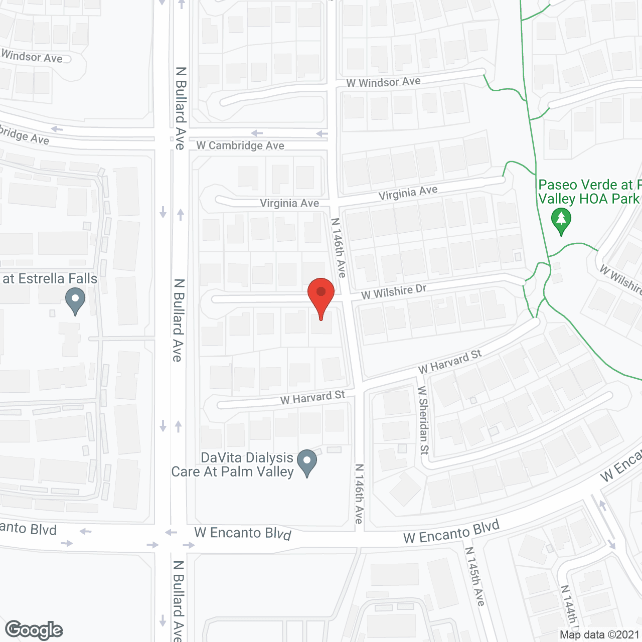 Map of the neighborhood around True Love and Care of Goodyear